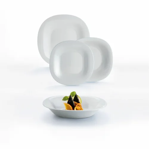 Vista 3 de Plato de Postre Luminarc Carine Gris Vidrio (Ø 19,5 cm)