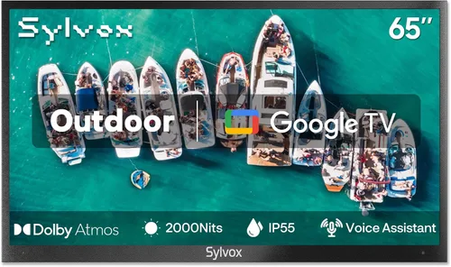 Vista 14 de SYLVOX Nueva TV inteligente para exteriores de 43”, Rendimiento impermeable superior, Acabado mate mejorado para efecto antirreflejos mejorado