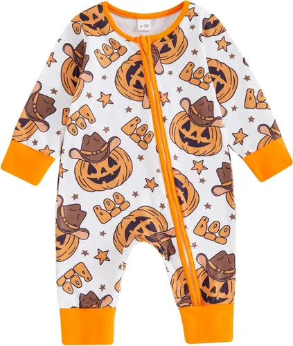 Vista 8 de Mameluco para bebé recién nacido y niña, de 3, 6, 12, 18 meses, ropa de otoño diagonal con cremallera A-Negro