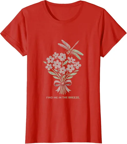 Vista 9 de Find Me In The Breeze Nature Inspired Design T-Shirt