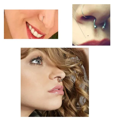 Vista 7 de Rayyl Juego de herramientas para piercing corporal - Kit de piercing de 42 piezas con agujas de piercing de 12G 14G 16G 18G 20G, pinzas de piercing