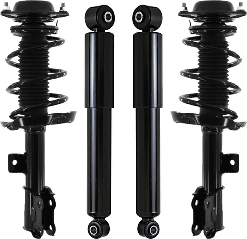 Vista 14 de Detroit Axle - Puntales y Amortiguadores para Chevy Traverse Buick Enclave GMC Acadia Saturn Outlook 2007-2012, 2 puntales delanteros con resorte