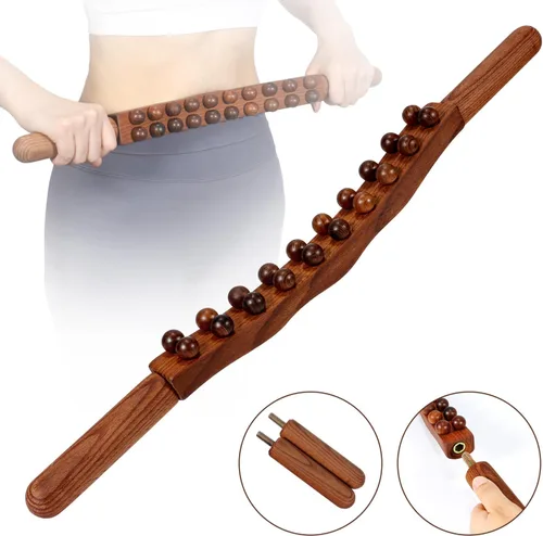 Vista 2 de Herramientas de madera del masaje de la terapia, cepillo delgado del cuerpo
