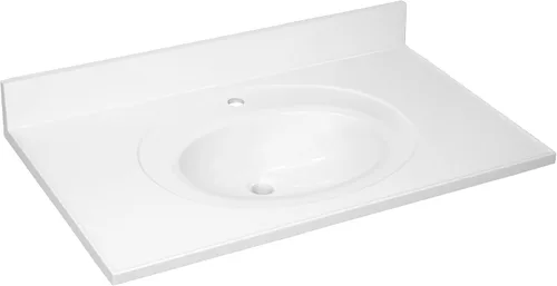 Vista 17 de Design House Lavabo individual superior, 25 pulgadas, blanco