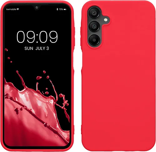 Vista 149 de kwmobile Funda compatible con Samsung Galaxy A12 - Funda protectora de silicona TPU suave y delgada - Azul Báltico