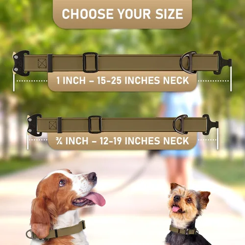 Vista 6 de Biothane - Collar de perro con hebilla de cobra, fabricado en Estados Unidos, etiqueta de identificación con código QR incluida, collares de perro