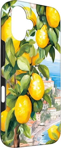Vista 3 de iPhone 16 Costa de Amalfi con limones de Amalfi del Mar Mediterráneo