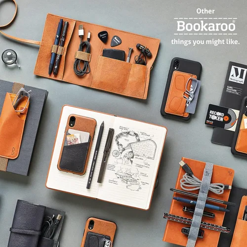 Vista 6 de Bookaroo Book & Stuff Pouch Brown