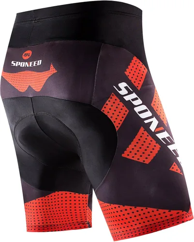 Vista 3 de sponeed Pantalones cortos de ciclismo para hombre pantalones acolchados para equitación ropa de ciclismo y ciclismo