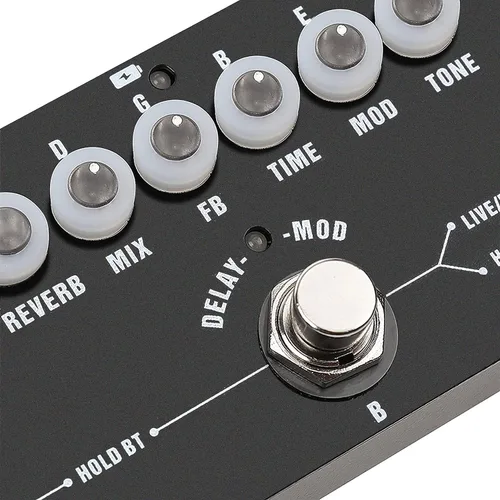 Vista 6 de Pedal de Guitarra de Múltiples Efectos, Pedal de Múltiples Efectos de Guitarra Cube Baby con Delay, Chorus, Phaser y Reverb Multi efectos