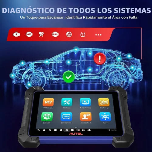 Vista 3 de Autel Herramienta de escaneo de diagnóstico del escáner, escáner de coche