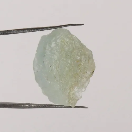 Vista 2 de GEMHUB 14.8 CT Natural Earth Mined Clear Aqua Sky Aguamarina Cristal curativo Rara Grado Superior Piedra preciosa áspera para curación