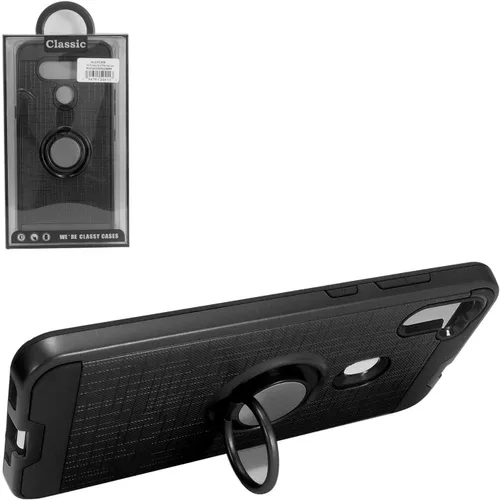 Vista 3 de Para LG K51, LG Reflect (LM-K500) - Funda híbrida con soporte de anillo - RS2 Negro