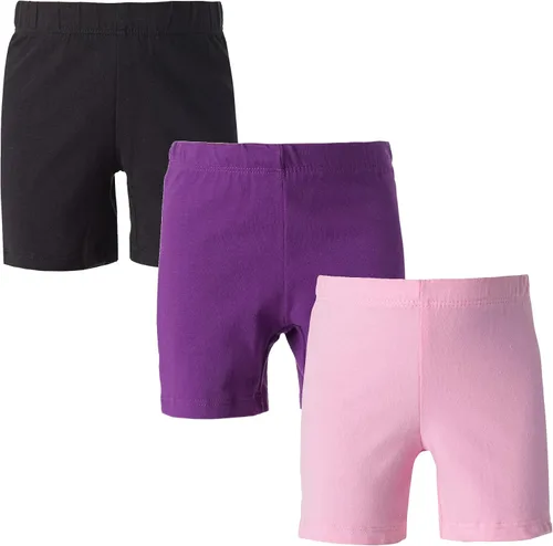Vista 13 de MY WAY - Pantalones cortos de ciclismo para niña (algodón, 3 unidades, tallas 2-16)