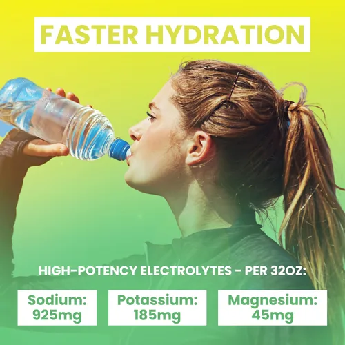 Vista 4 de 30 paquetes de electrolitos en polvo jumbo de 7 sabores sin azúcar, paquetes de hidratación líquida de electrolitos diarios IV mezcla de bebidas