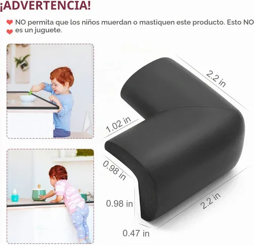 Vista 7 de Protector de esquina de borde a prueba de bebés, 20.5 pies (borde de 18.1 pies + 8 esquinas) protectores de esquina a prueba de bebés, protector