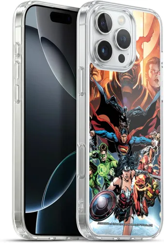 Vista 26 de Head Case Designs Funda de gel con licencia oficial de la Liga de la Justicia DC Comics #10 Darkseid War Comic Book Cover