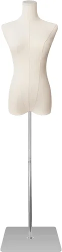Vista 9 de maniquí femenino con forma de torso de talla grande para mujer, formas de vestido para costura, maniquí de cuerpo con alta estabilidad, soporte
