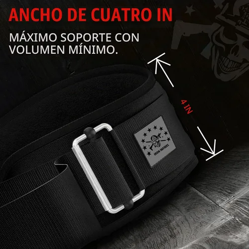 Vista 3 de Iron Infidel Cinturón de Levantamiento de Pesas Recon - Cinturón de Gimnasio de 4" de Ancho con Bloqueo Automático para Hombres y Mujeres, Cinturón