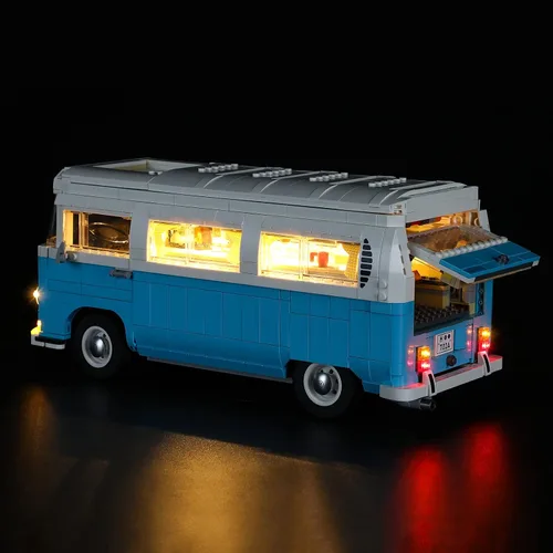 Vista 4 de BRIKSMAX Kit de iluminación LED para T2 Camper Van - Compatible con el modelo de bloques de construcción Lego 10279 - No incluye el juego de Lego