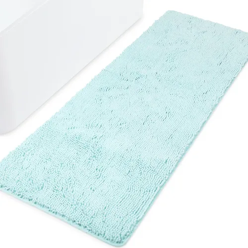 Vista 9 de Yeaban Alfombras pequeñas de baño de felpilla de 12 x 12 pulgadas, absorbentes y lavables, antideslizantes, de felpa y suaves para baño, ducha