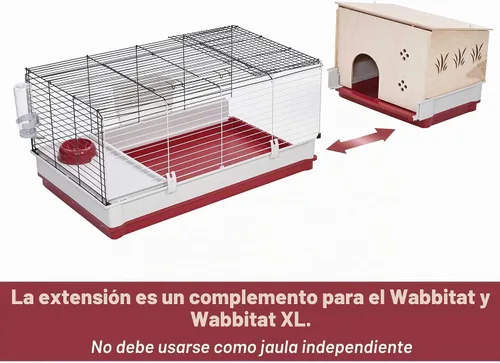 Vista 2 de MidWest Homes for Pets Extensión de conejera Extensión de madera para conejera para los modelos Midwest 158 y 158XL, 158HEX Negro