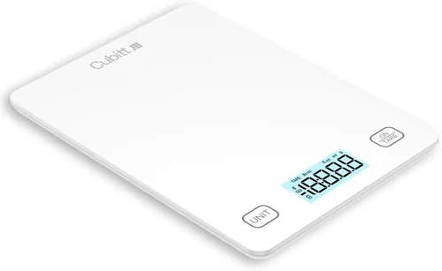 Vista 2 de CUBITT Báscula inteligente de cocina, báscula de alimentos Bluetooth con calculadora nutricional para ceto, macro y calorías, gramos digitales