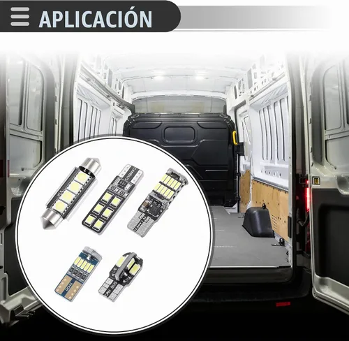 Vista 3 de Motoforti Luces universales para interior de coche, luz LED de cúpula, T10 24/25/32/34/1.614 in para interiores de automóvil, mapa, cúpula