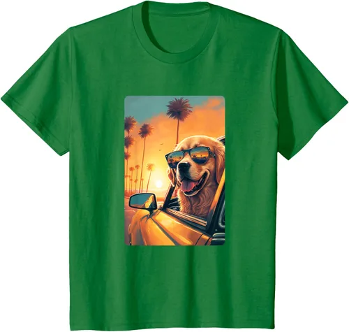 Vista 55 de Golden Retriever - Camiseta divertida de Golden Retriever con lentes, Negro