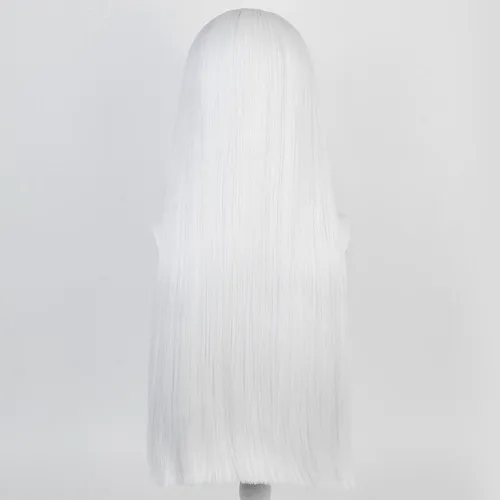 Vista 62 de COSPLAZA Cosplay peluca larga recta plana explosión sintética anime pelo negro