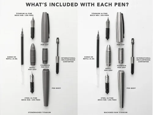 Vista 5 de BIG IDEA DESIGN Ti Ultra Pen - El bolígrafo de titanio 3 en 1 definitivo (lavado a la piedra)