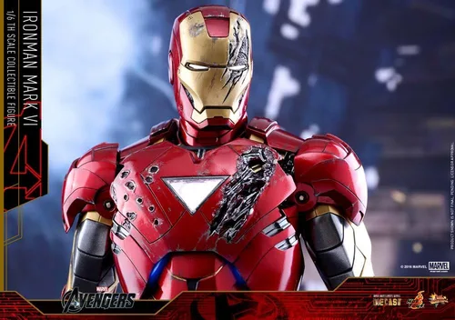 Vista 3 de Hot Toys Figura de Marvel The Avengers Iron Man Mark VI DIECAST a escala 1/6