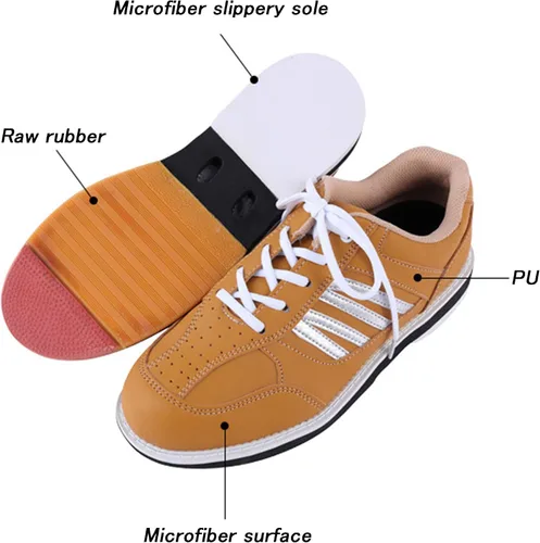 Vista 3 de VEACAM Zapatos de boliche para hombre, zapatos de entrenamiento para gimnasio, casual, transpirable, zapatos de boliche