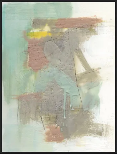 Vista 15 de Amanti Art Framed Canvas Wall Art 24x18 Retro Splash IV by Jennifer Goldberger, Framed Wall Art Canvas, Abstract Artwork, Traditional Decor, Medium