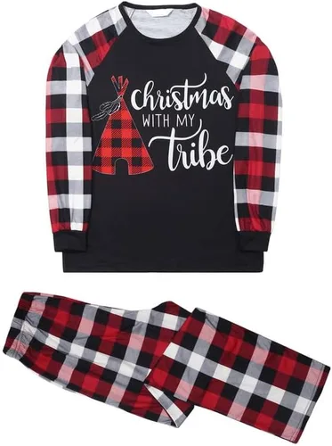 Vista 2 de JLTDS Ropa familiar Mommy Me Holiday Conjuntos de trajes a juego
