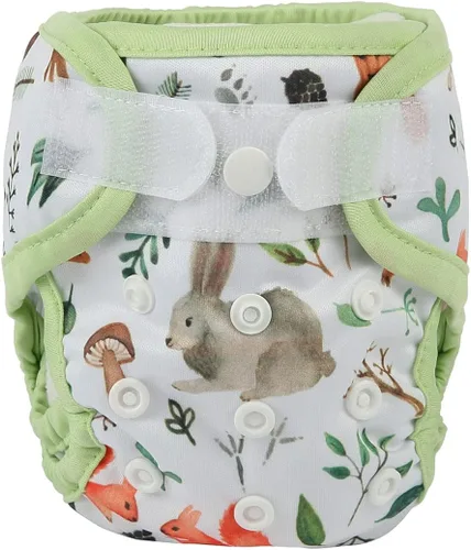 Vista 20 de Funda para pañales para recién nacidos con broche y pestaña de lavado, material PUL, 1 unidad