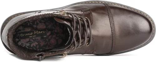 Vista 5 de Bruno Marc Botas de motocicleta para hombre, botas de vestir Oxford