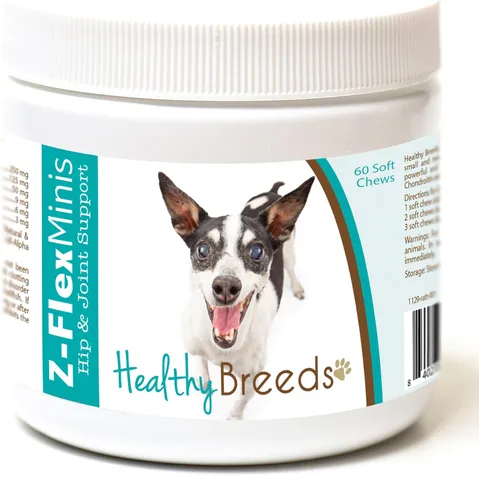Vista 73 de Healthy Breeds Affenpinscher Z-Flex Minis - Masticables suaves para cadera y articulaciones, 60