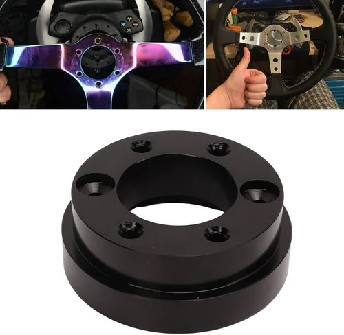Vista 3 de Fydun G27 G920 Adaptador de volante de liberación rápida 2.756 in placa adaptadora de volante aleación de aluminio para volante G25 G27 G29 G920 13