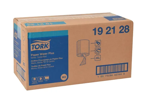 Vista 6 de Papel Limpiaparabrisas Plus, centerfeed, 1-Ply, Ancho 9.8" X 380 'de longitud, (Caso de 2 rollos, 300 por rollo, 600 Wipers por Caso) para su uso