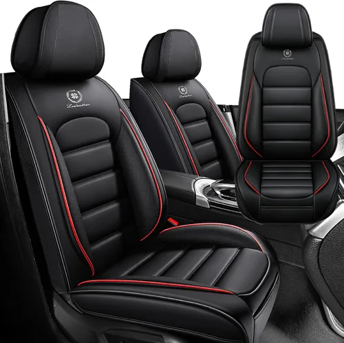 Vista 9 de Fundas de asiento de coche para Jeep Commander 2006-2010, funda de asiento de PU de cuero suave impermeable y transpirable con bolsillos