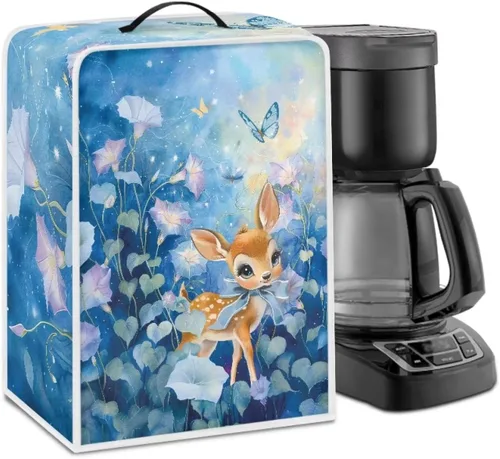 Vista 48 de Cubiertas para máquina de café con mango superior, resistentes a las manchas, para mezclador, compatible con la mayoría de cafeteras