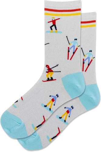 Vista 39 de Hot Sox Calcetines deportivos y atléticos divertidos para hombre, paquete de 1 par, regalos de moda novedosos y divertidos Por encima del par