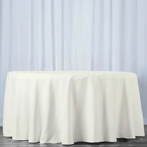 Vista 10 de Efavormart - Mantel redondo de poliéster de 90 pulgadas sin costuras de calidad comercial para banquetes de boda, restaurante