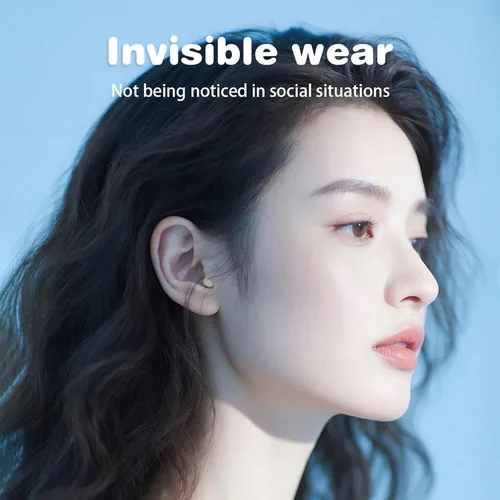Vista 6 de Small Mini Invisible Sleep Earbuds Headphones for Side Sleepers, Low Profile Comfortable Flat Tiny Micro Hidden Discreet Smallest Wireless Bluetooth