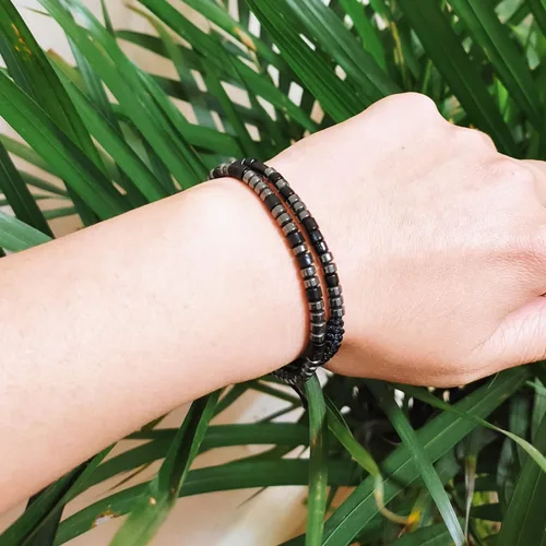 Vista 3 de Pulsera con código morse para mujereshombres, regalos inspiradores para mejores amigos