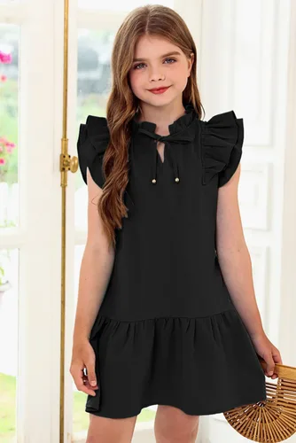 Vista 4 de blibean Girls Elegant Summer Dresses Kids Outfits Size 6-15 Year