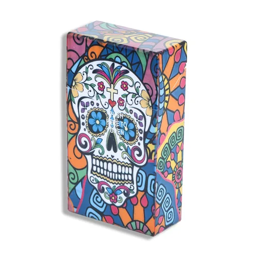 Vista 9 de Caja de cigarrillos-100's King Size Cigarrillo Case Skull Style Box (6 cajas) (100's-6boxes)