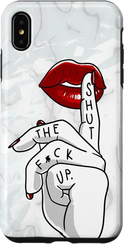Vista 11 de STFU - Funda de regalo para iPhone 17 con texto en inglés "Lips Cool Swear Words Cussin Saying Women Bad Girs