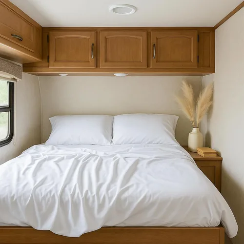 Vista 13 de Shreem Linen Short King - Sábanas de 72 x 75 pulgadas, 100% algodón egipcio, juego de ropa de cama de 4 piezas, se adapta a colchones de caravana